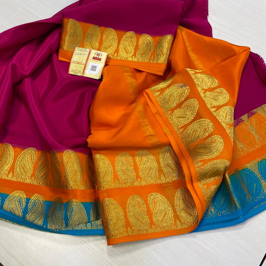 ORANGE AND DEEP PINK